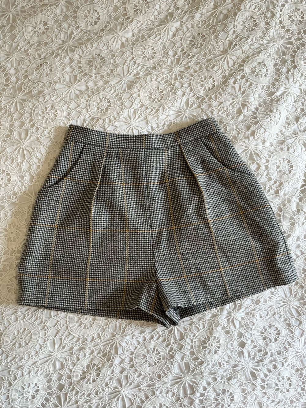 Handmade plaid shorts